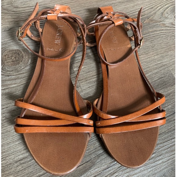 J.Crew Driftwood Vachetta Leather Sandals - Picture 8 of 11